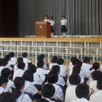 8.24　2学期始業式・学年代表の2学期に向けて