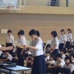 8.24　2学期始業式・表彰＜吹奏楽＞